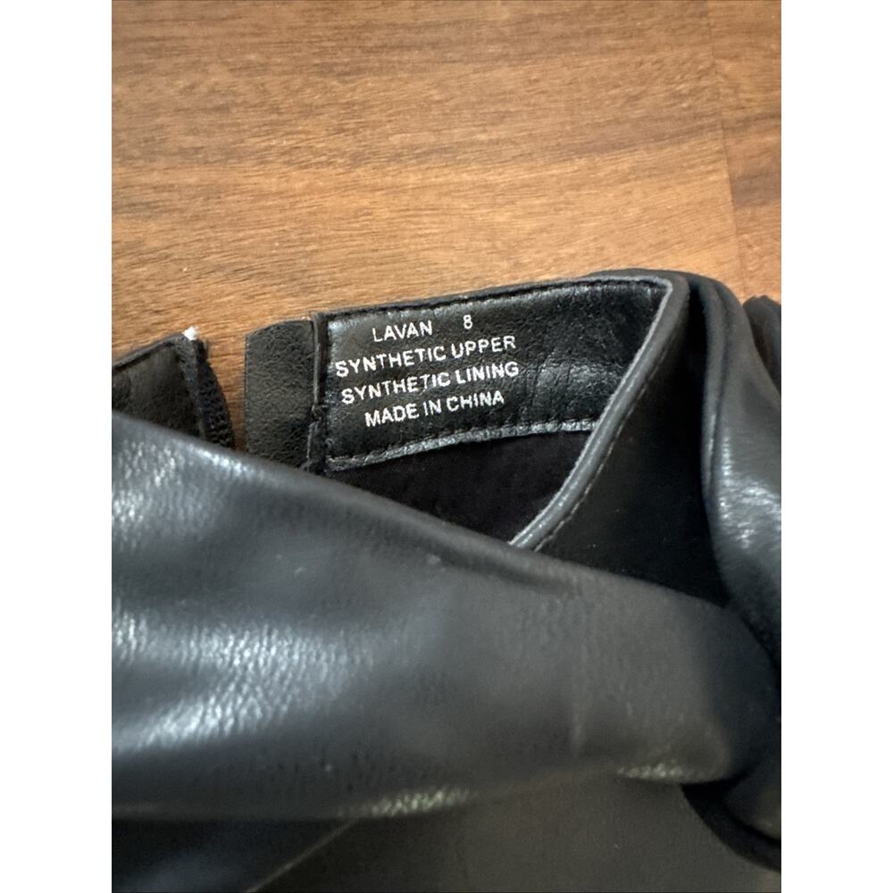 GC Shoes Women's Lavan Bow Detail Wedge Heel Ankle Booties Black Size 8 - Picture 8 of 8